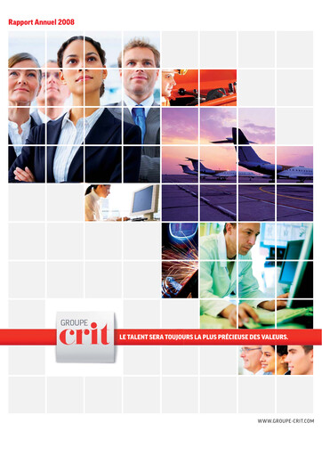 Miniature Groupe CRIT  Rapport annuel 2008