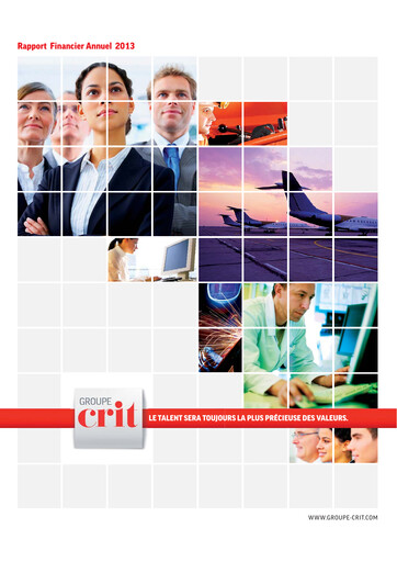 Thumbnail Groupe CRIT  Financial Report 2013