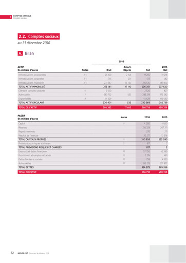Thumbnail Groupe CRIT  Financial Statement 2016