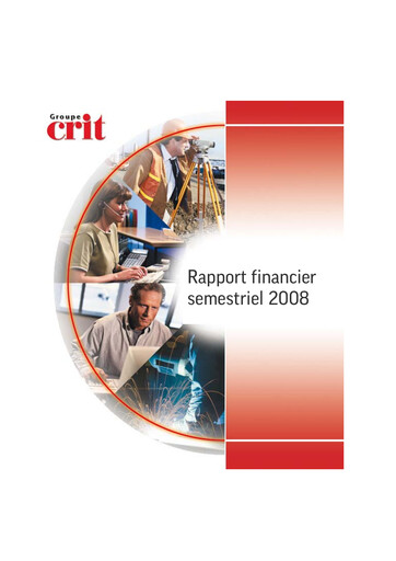 Thumbnail Groupe CRIT  Half-year Report 2008-h1