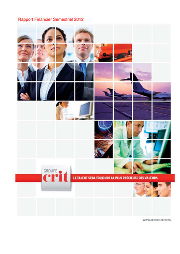 Thumbnail Groupe CRIT  Half-year Report 2012-h1