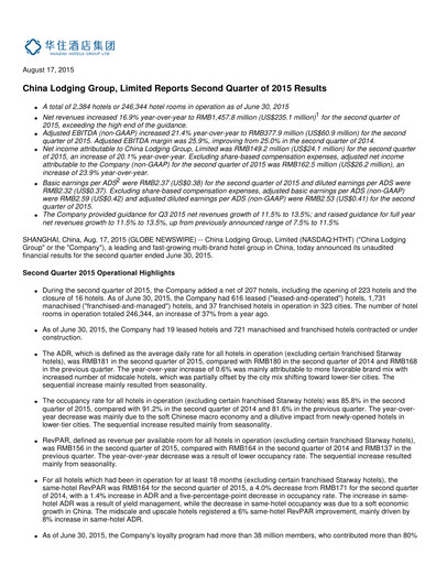 Thumbnail H World Group Limited Quarterly Report 2015-q2