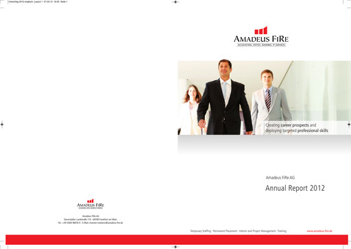 Thumbnail Amadeus Fire Annual Report 2012