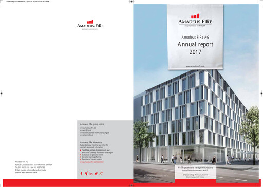 Thumbnail Amadeus Fire Annual Report 2017