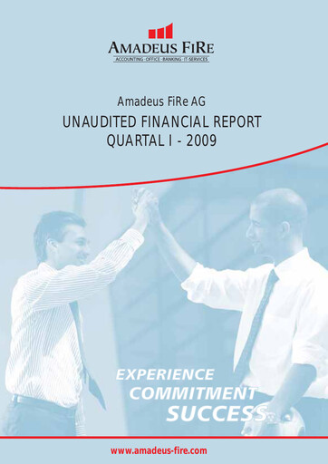 Thumbnail Amadeus Fire Quarterly Report 2009-q1