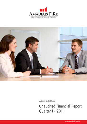 Thumbnail Amadeus Fire Quarterly Report 2011-q1
