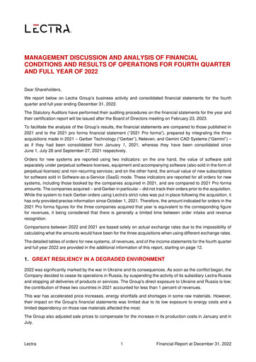 Thumbnail Lectra SA Quarterly Report 2022-q4