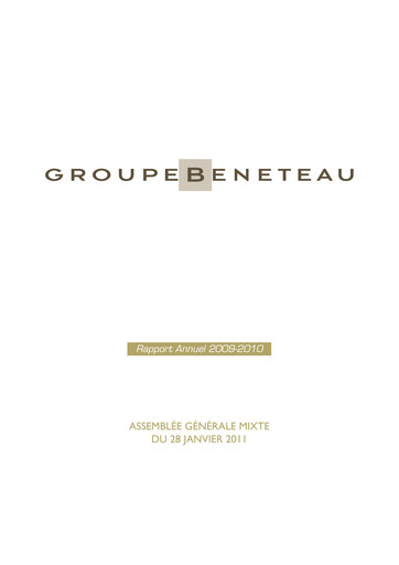Thumbnail Bénéteau Annual Report 2009-2010
