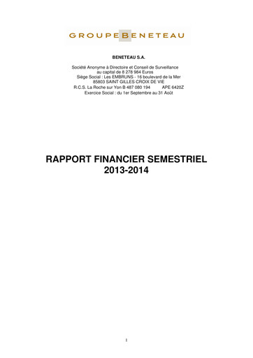 Vorschaubild Bénéteau Halbjahresbericht 2013-2014-h1