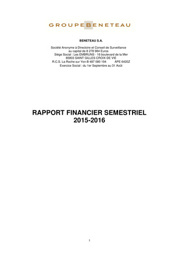 Vorschaubild Bénéteau Halbjahresbericht 2015-2016-h1