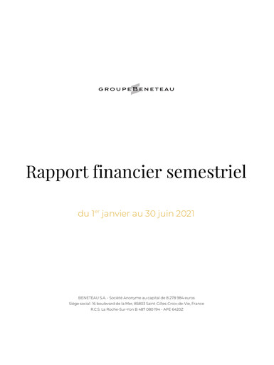 Vorschaubild Bénéteau Halbjahresbericht 2021-h1