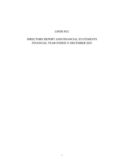 Thumbnail Linde Financial Statement 2023