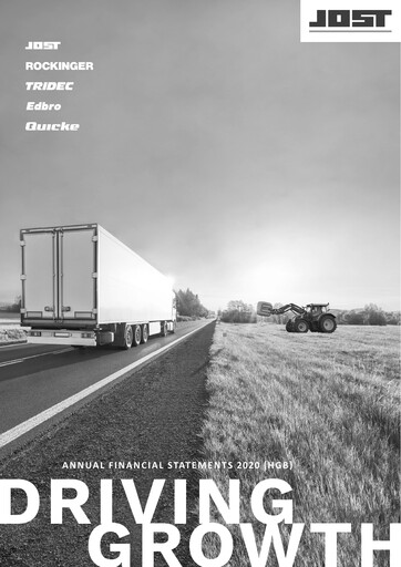 Miniature JOST Werke SE Bilan financier 2020