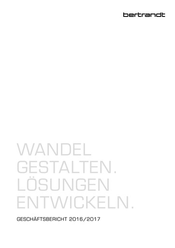 Thumbnail Bertrandt Annual Report 2016-2017