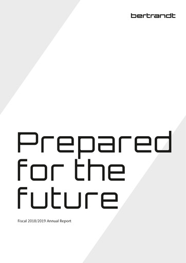 Thumbnail Bertrandt Annual Report 2018-2019