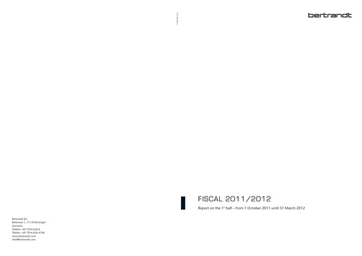 Thumbnail Bertrandt Half-year Report 2011-h1