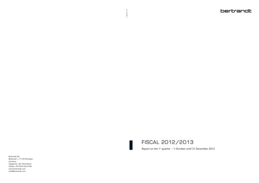 Thumbnail Bertrandt Quarterly Report 2012-q1