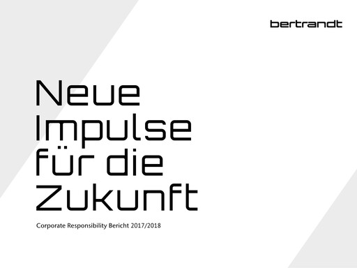 Thumbnail Bertrandt Sustainability Report 2017-2018
