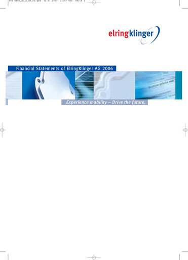 Thumbnail ElringKlinger Financial Statement 2006