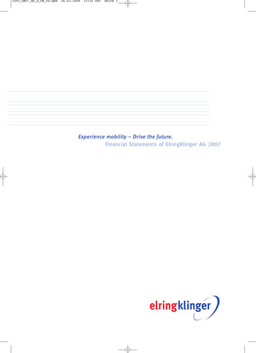 Thumbnail ElringKlinger Financial Statement 2007