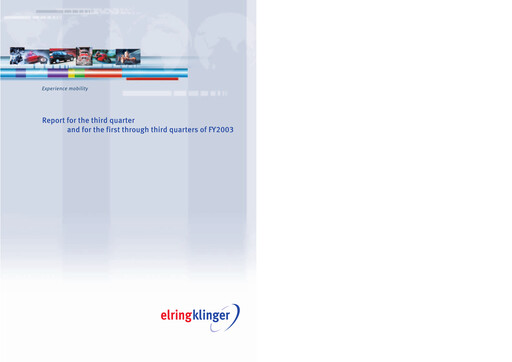 Thumbnail ElringKlinger Quarterly Report 2003-q3