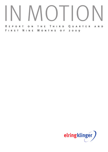 Thumbnail ElringKlinger Quarterly Report 2009-q3