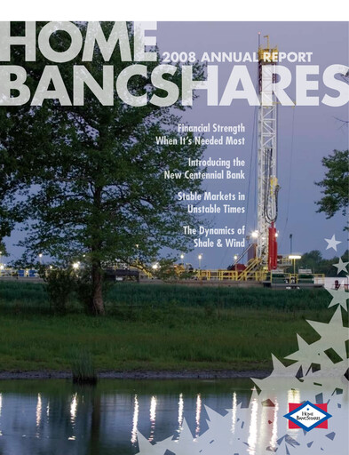 Thumbnail Home BancShares
 Annual Report 2008