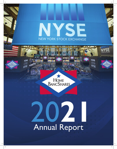 Thumbnail Home BancShares
 Annual Report 2021