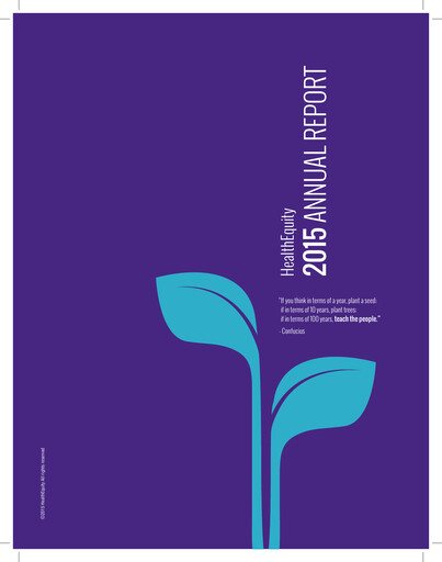 Vorschaubild HealthEquity Jahresbericht 2015