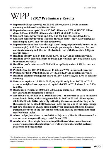 Thumbnail WPP Financial Report 2017