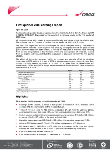 Thumbnail Grupo Aeroportuario Centro Norte
 Quarterly Report 2009-q1