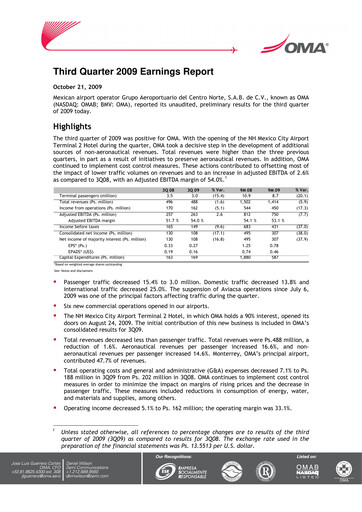 Thumbnail Grupo Aeroportuario Centro Norte
 Quarterly Report 2009-q3