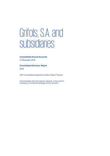 Thumbnail Grifols Financial Statement 2016
