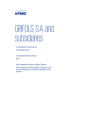 Thumbnail Grifols Financial Statement 2019