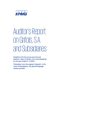 Thumbnail Grifols Financial Statement 2021