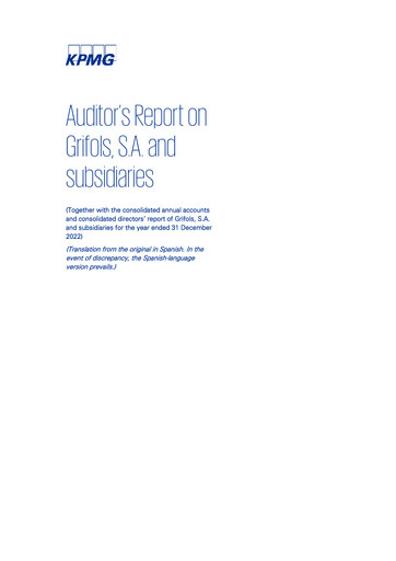 Thumbnail Grifols Financial Statement 2022