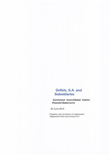 Thumbnail Grifols Half-year Report 2015-h1