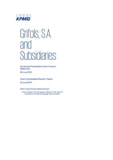 Thumbnail Grifols Half-year Report 2019-h1