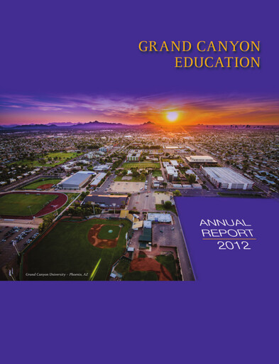 Vorschaubild Grand Canyon Education Jahresbericht 2012