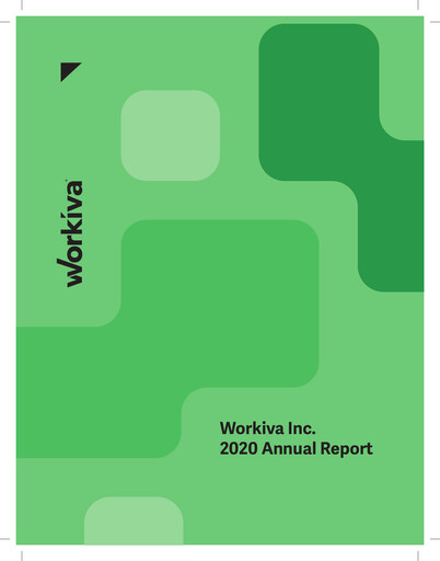 Thumbnail Workiva
 Annual Report 2020