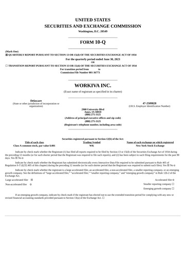 Thumbnail Workiva
 Quarterly Report 2023-q2