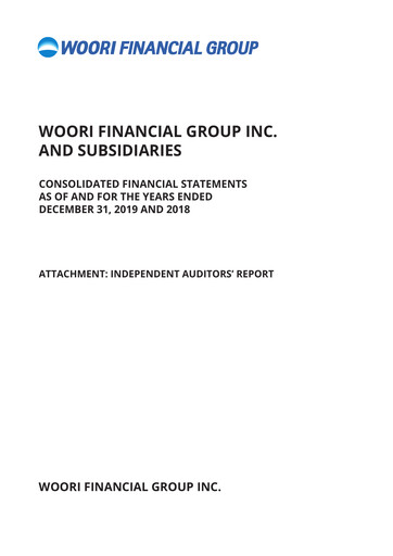 Miniature Woori Financial Group Bilan financier 2019