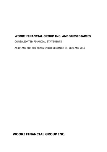 Miniature Woori Financial Group Bilan financier 2020