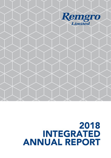 Vorschaubild Remgro Limited Integrierter Bericht 2018