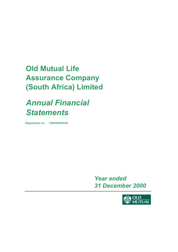 Vorschaubild Old Mutual Finanzmitteilung 2000