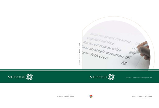 Thumbnail Nedbank Annual Report 2004