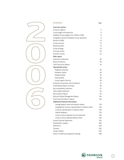 Thumbnail Nedbank Annual Report 2006