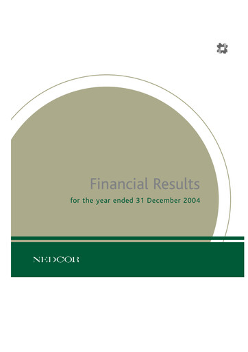 Thumbnail Nedbank Financial Statement 2004