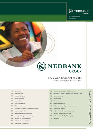 Thumbnail Nedbank Financial Statement 2005