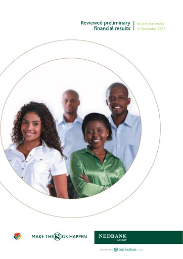 Thumbnail Nedbank Financial Statement 2007